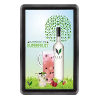 Economical, Wall, 18x24 Snap Frame Poster Sign Holder with Smooth, Safe Rounded Corners and 1-inch Wide Black Frame Profile