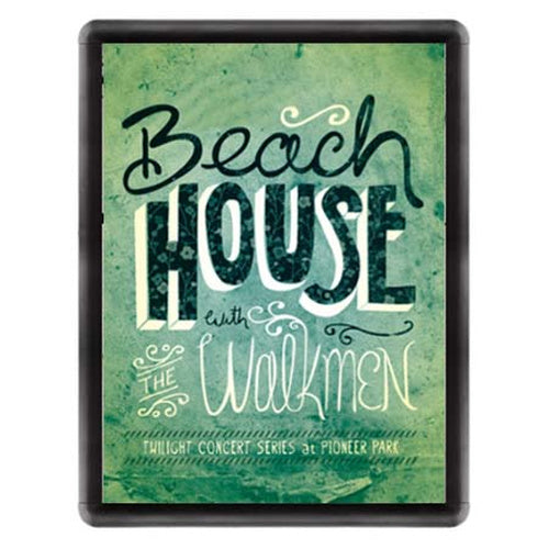 18x24 Wall Snap Frame Poster Sign Holder 1 1/4" Rounded Corner | Black Frame Finish