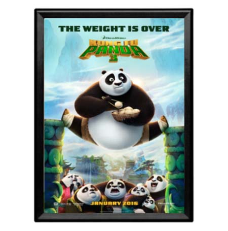 27x40 Safety Edge Corners Snap Frame Poster Sign Frames 1 1/4" Wide | Black Frame with Rounded Mitered Corners