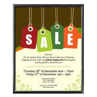 Window Display 22x28 Snap Frame Poster Sign Holder | Two-Sided Black Metal Frame Finish