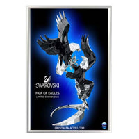 24x36 Euro Security Snap Frame Poster Sign Holder | Silver Metal Finish with Frame Lever Tool