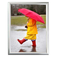 8.5x11 Snap Frame Poster Sign Frames 1" Wide | Stainless Steel Finish with Mitered Corners