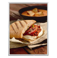 40x60 Snap Frame Poster Sign Frames 1 1/4" Wide | Silver Frame with Mitered Corners