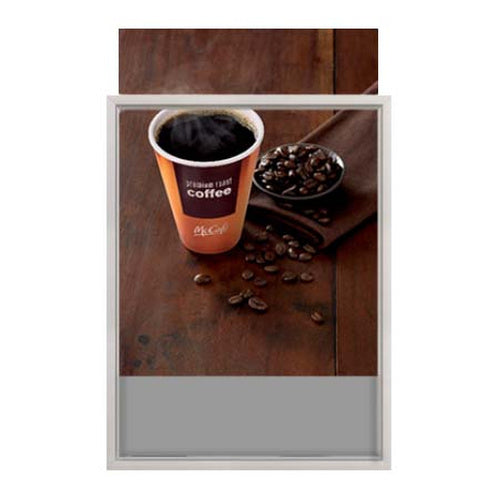 18x24 Slide-In Sign Holder .93" Wide Aluminum Frame Profile with Silver Finish  | Quick Ships