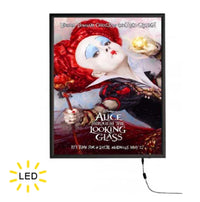 Slim LED 22x28 Light Box | Snap Open Frame | Black Finish