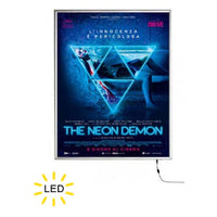 Slim LED 36x48 Light Box | Snap Open Frame | Silver Finish
