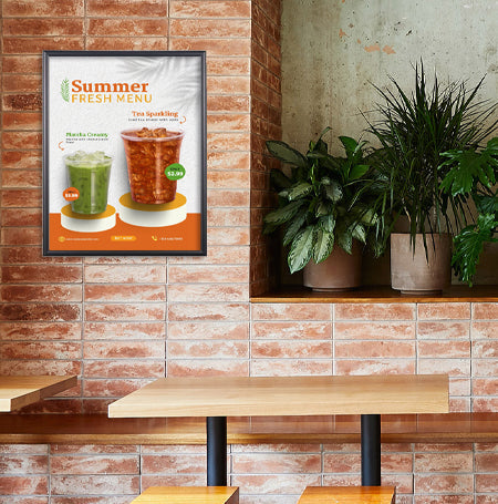 Economical 20x28 Sign Frame Beveled Slide-In Sign Holder Free Shipping ...