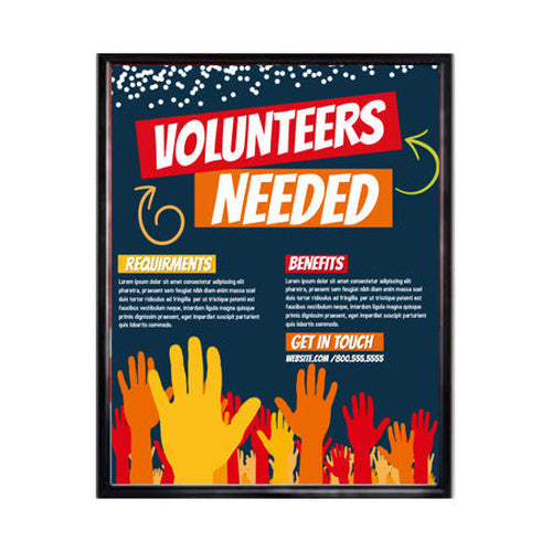 Large 20x30 Frame with Beveled Top Load or Side Load Poster Frame with Slide-in Thin Metal Frame