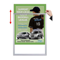 Designer Beveled Slide-In Picture Sign Frames for Posters 17x22  | 1" Wide Matboard