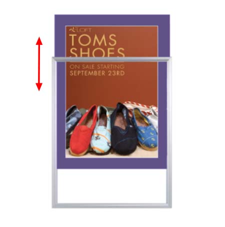 Designer Beveled Slide-In Picture Sign Frames for Posters 8x10 | 2" Wide Matboard