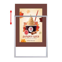 Designer Beveled Slide-In Picture Sign Frames for Posters 24x24 | 3" Wide Matboard
