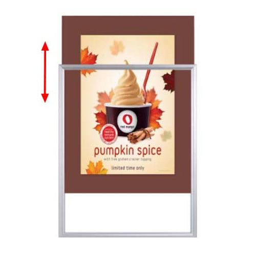 Designer Beveled Slide-In Picture Sign Frames for Posters (3" Wide Matboard)