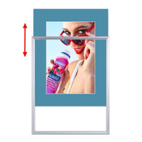Decorative Matboard for Slide in Frames with Magnetic Clamp to Hold Poster or Sign in Place