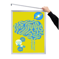 10x20 Frame Euro-Style Top / Side Load - Poster Frame Sign Holder Slide In Frame Design