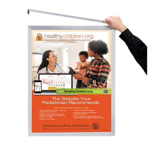 14x22 Frame Euro-Style Top / Side Load - Poster Frame Sign Holder Slide-in Frame Design