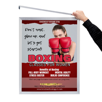 9x12 Frame Euro-Style, Quick Change Slide-in Metal Poster Frame & Sign Holder - Choose Top  aor Side Loading