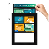 Euro-Style Top/Side Loading Poster Sign Frames | Slide-In Poster Frame Sign Holder 30+ Sizes and Custom