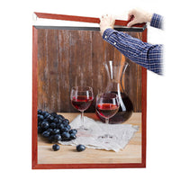 Top or Side Load Wood Poster Frame & Sign Holder | Quick Slide-In Frame 30+ Sizes and Custom
