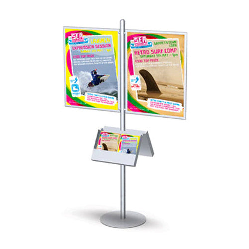 POSTO-STAND™ Quick Change Slide-in Sign Holder 22x28 (DOUBLE FRAME OFFSET)