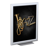 Light Weight Aluminum Counter Top Sign Holder Frame Display (11" x 14")