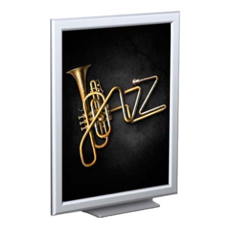 Light Weight Aluminum Counter Top Sign Holder Frame Display (11" x 14")