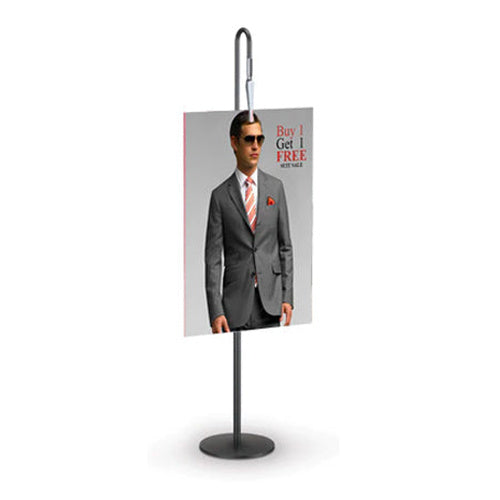 Quick Clip CounterTop SignHolder Display (18 Inch Pole Height)