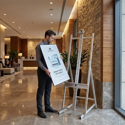 68" COMMERCIAL Aluminum Studio Easel