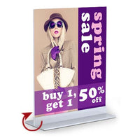 T Mount CounterTop Base Display 24" Wide | Solid Steel Stand will Hold 1 or 2 Rigid Poster Boards