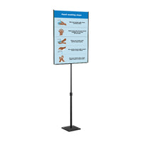 8 1/2 x 11 Lightweight Countertop Pedestal Displays - Adjustable Height Stand (Single Sided)