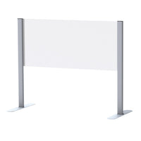 Cough and Sneeze Protection: Countertop Sneeze Guard Pair of End Uprights