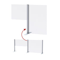 Countertop Sneeze Guard Center Upright