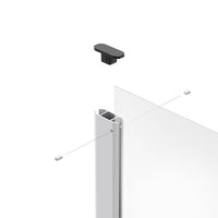 Countertop Sneeze Guard Center Upright