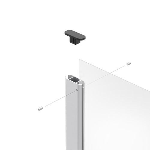 Countertop Sneeze Guard Center Upright