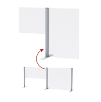 Countertop Sneeze Guard Center Upright