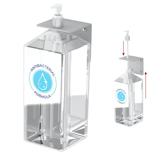 Wall-Mount Hand Sanitizer Pump Bottle Brackets, Set of 4