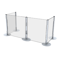 Uprights for 4 Panel Coughing and Sneezing Protective Shield for Retail and Services