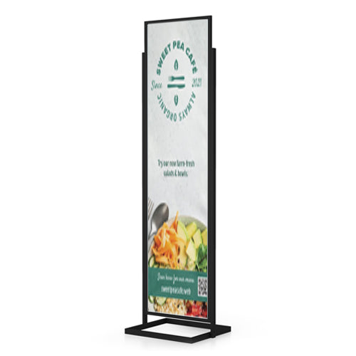 22x84 Large Poster Display Sign Stand For Rigid Boards | Double-Sided ...