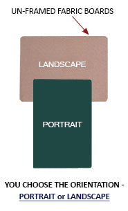 Unframed 11 x 14 Fabric Cork Bulletin Boards | Rounded Corners + 10 Fabric Colors