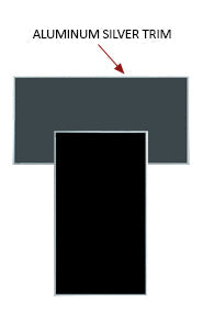 Vinyl over Cork Bulletin Board 18x18 (Open Face with Silver Trim)