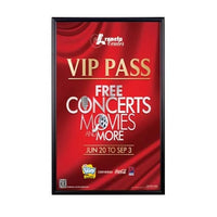 Classic 27x41 Movie Poster Picture Frame with 1-Inch Wide-Face Metal Poster Display Frame Profile