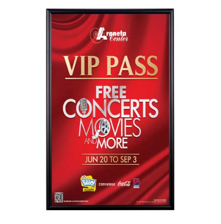 14x22 Metal Picture Frame with Wide-Face Poster Display Frame in Four Finishes + Custom Sizes