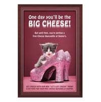 Wood Picture Poster Display Frames with Beveled Matboard Border and Contemporary Wood #361 Flat-Face Frame Profile 40+ Sizes