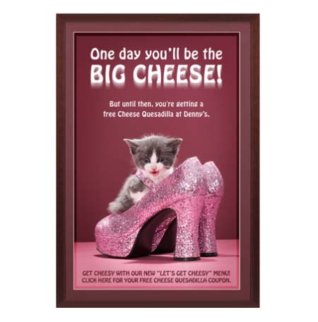 Wood Picture Poster Display Frames with Beveled Matboard Border and Contemporary Wood #361 Flat-Face Frame Profile 40+ Sizes