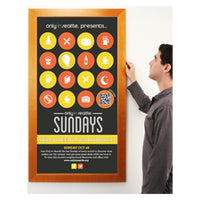 10 x 12 Wood Picture Poster Display Frames (Wide Wood)