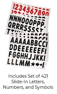 Wide Roadside Sidewalk Sign Changeable Message Board