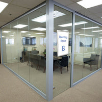 11" x 17" Window Mount is double sided. Display what room it is, where the exit is, or a promotional piece.