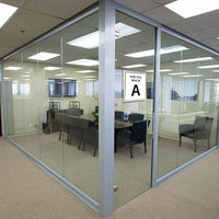 8.5 x 11 Window Mount is double sided. Display what room it is, where the exit is, or a promotional piece.