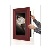 SWING-OPEN & SWING CLOSE FOR EASY POSTER CHANGES