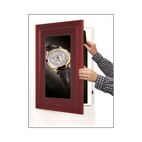 SWING-OPEN & SWING CLOSE FOR EASY POSTER CHANGES