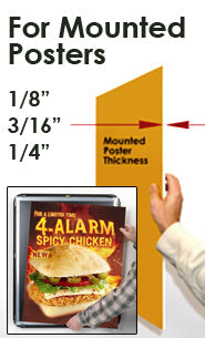 Wood Poster Snap Frames 8.5 x 11 (for MOUNTED GRAPHICS)